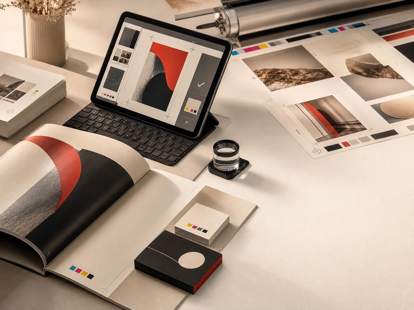 Materiały drukowane, proof techniczny i podgląd projektu przed produkcją