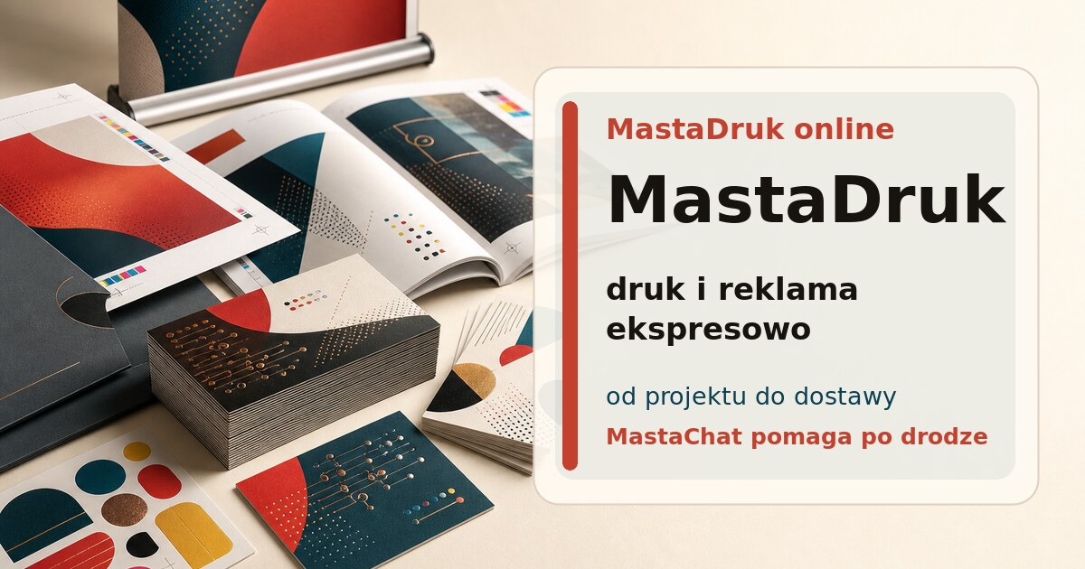 MastaDruk online: premium wizytówki, katalogi i materiały reklamowe w ekspresowym druku
